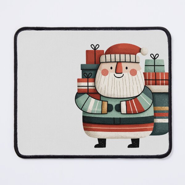 Item preview, Cute Retro Santa Claus Carrying Christmas Gifts designed and sold by colorful-white.