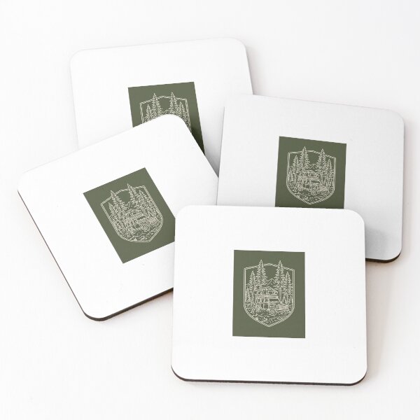 Item preview, Overland Camping Truck - Vintage 4x4 Outdoor Badge Sticker designed and sold by MissoStudio.