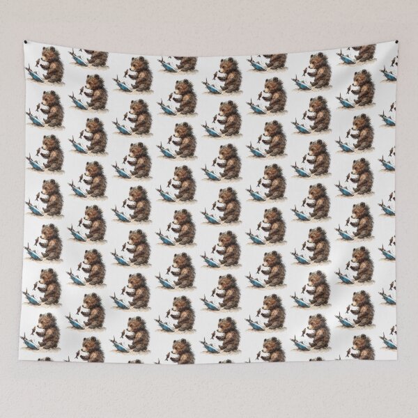Item preview, Bear Cub | Cute Woodland Animal Watercolor Art designed and sold by Mandayartstudio.