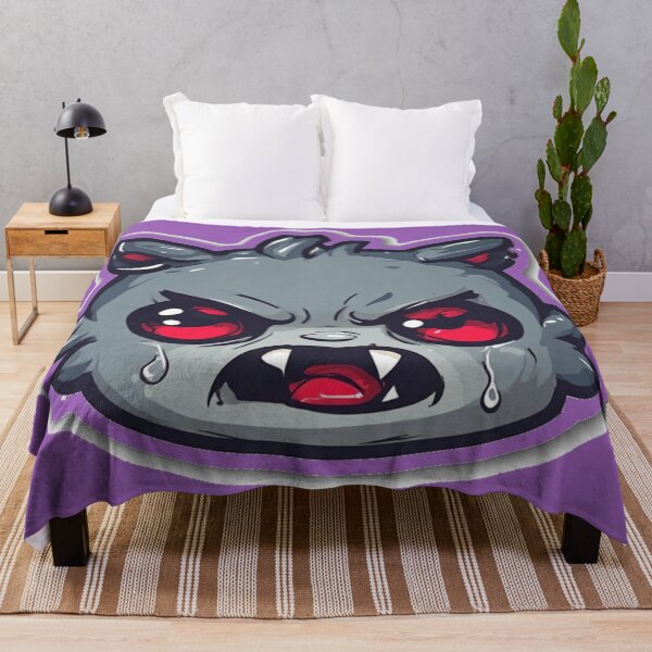 Item preview, Angry Gray Cat Red Eyes Cartoon designed and sold by YAM716.