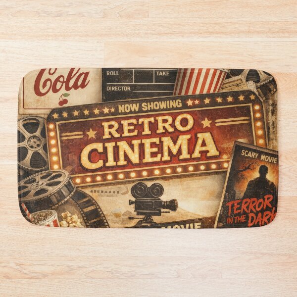 Item preview, Vintage Retro Cinema Collage Movie Night Art designed and sold by Cine8.