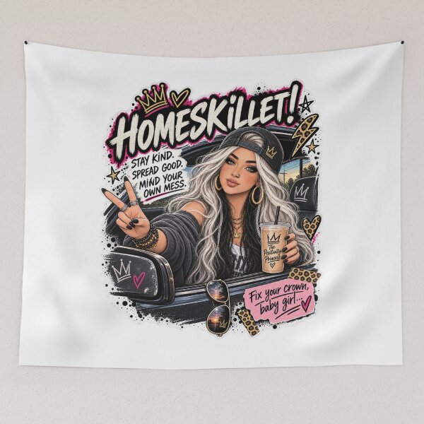 Item preview, Homeskillet Stay Kind Mind Your Mess designed and sold by The Positivity Princess.