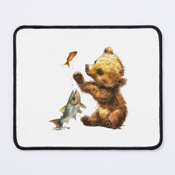 Item preview, Bear Cub | Cute Woodland Animal Watercolor Art designed and sold by Mandayartstudio.