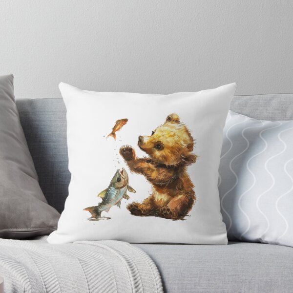 Item preview, Bear Cub | Cute Woodland Animal Watercolor Art designed and sold by Mandayartstudio.