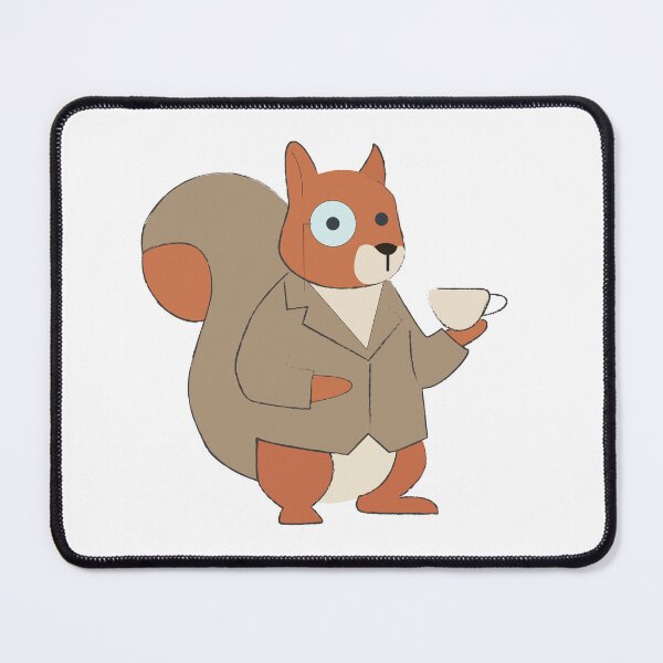 Item preview, Dressed Up Cute Squirrel in Suit with Coffee Cup designed and sold by TatinkaArtskill.