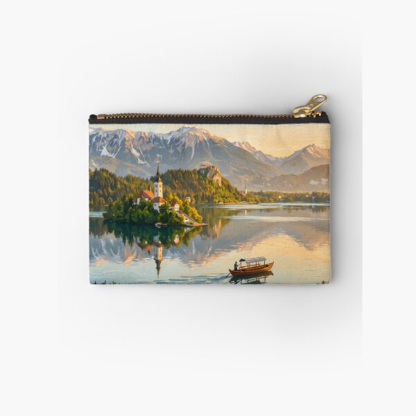 Item preview, Lake Bled and the Julian Alps designed and sold by RedPeaStudio.