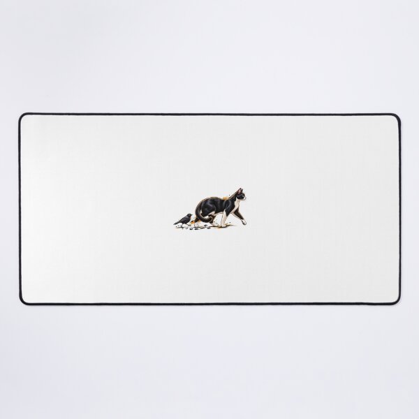 Item preview, Tuxedo Cat & Black Bird – Mysterious Animal Companion designed and sold by WAJIHLZ.