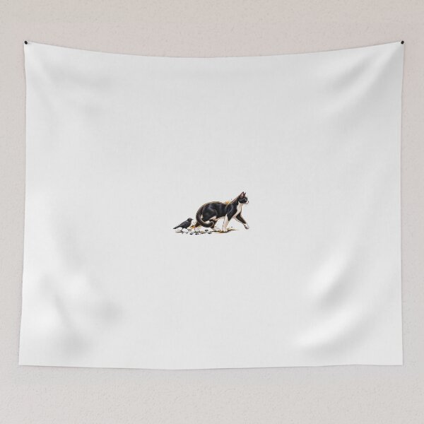Item preview, Tuxedo Cat & Black Bird – Mysterious Animal Companion designed and sold by WAJIHLZ.