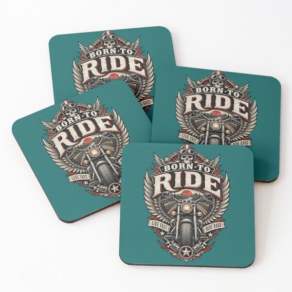 Item preview, Born to Ride Vintage Motorcycle Biker Adventure Retro Design designed and sold by RobertArt08.