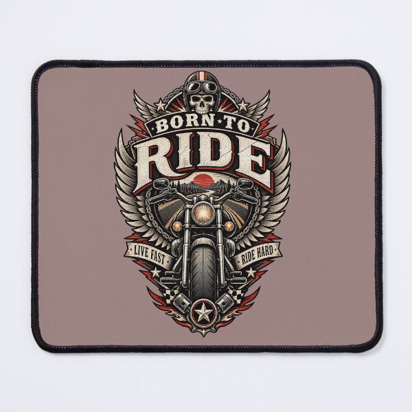 Item preview, Born to Ride Vintage Motorcycle Biker Adventure Retro Design designed and sold by RobertArt08.