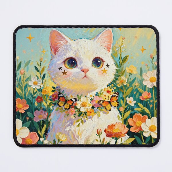 Item preview, white cat designed and sold by xianxiu-ling.