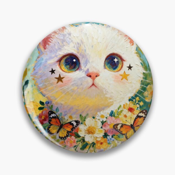 Item preview, white cat designed and sold by xianxiu-ling.