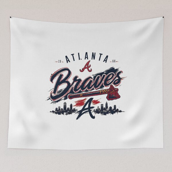 Artikelvorschau, Skyline-Grafik des Atlanta Baseballteams entworfen und verkauft von RichardAn57560.