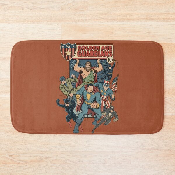 Item preview, Color Golden Age Guardians Vintage Superhero Comic Book Retro Illustration designed and sold by VoglR.