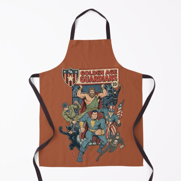 Item preview, Color Golden Age Guardians Vintage Superhero Comic Book Retro Illustration designed and sold by VoglR.