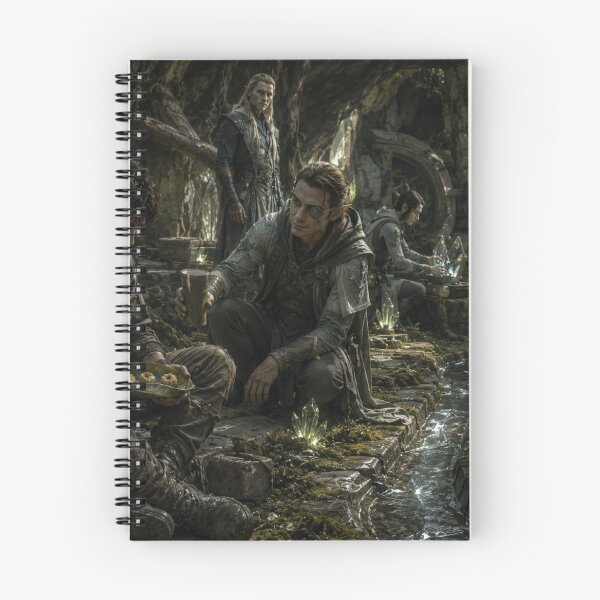 Item preview, Elven Crystal Forest Sanctuary | Cinematic Sci-Fi Fantasy Art designed and sold by Element Horizon Studio.