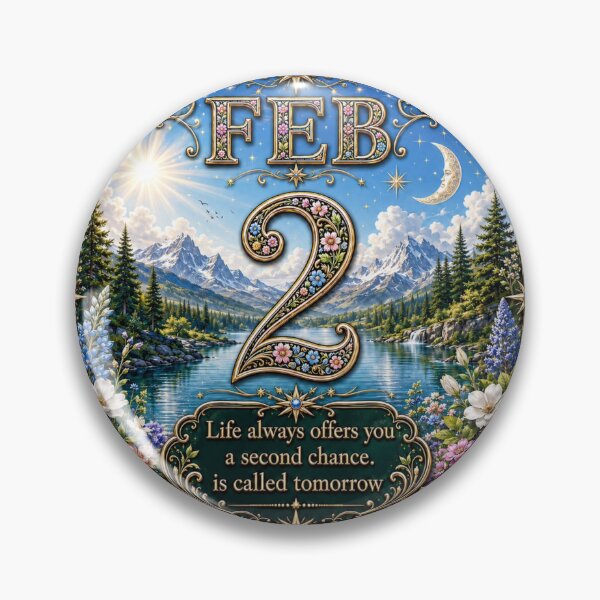 Item preview, February 2 Birthday Nature Design designed and sold by LunaMoments.