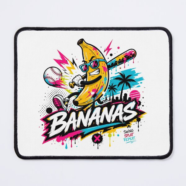 Item preview, Banana Baseball Batter Funky Art T-Shirt designed and sold by TannerBry40882.