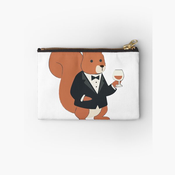 Item preview, Classy Gentleman Squirrel in Tuxedo with Wine Glass designed and sold by TatinkaArtskill.