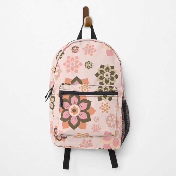 Item preview, Elegant Pink and Brown Seamless Floral Pattern designed and sold by prapapon.