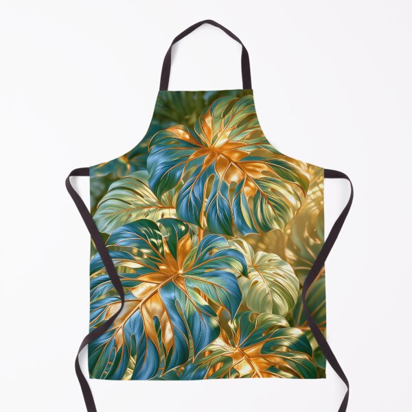 Item preview, Monstera Leaves in Blue and Green designed and sold by MargaretWiktor.