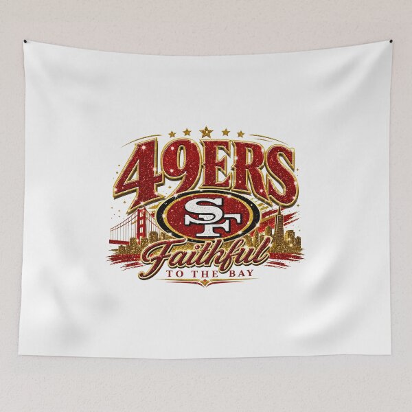 Item preview, Faithful Bay Area Sports Fan Glitter T-Shirt designed and sold by MaryBenne69623.