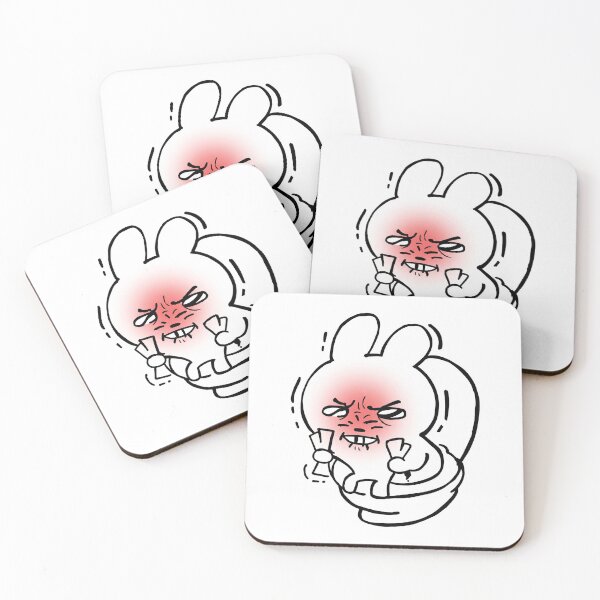 Item preview, Grumpy Bathroom Bunny   designed and sold by MerlPark.