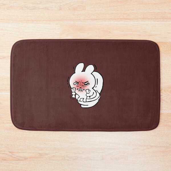 Item preview, Grumpy Bathroom Bunny   designed and sold by MerlPark.