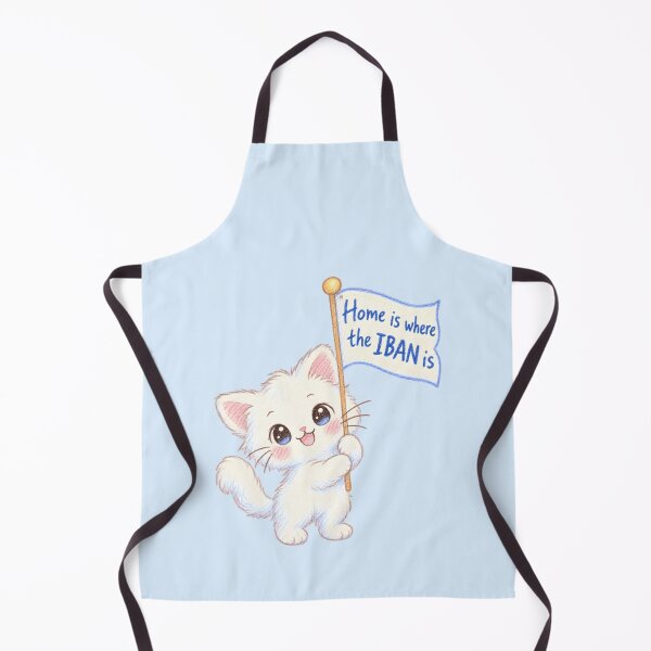Item preview, Home Is Where the IBAN Is – Cute Fintech Cat designed and sold by Nerd Romance Café.