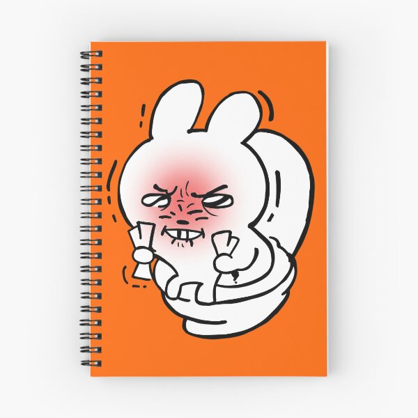 Item preview, Grumpy Bathroom Bunny   designed and sold by MerlPark.