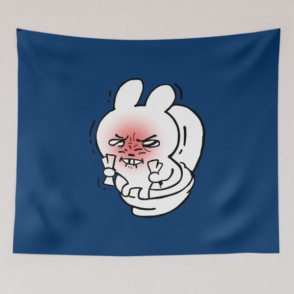 Item preview, Grumpy Bathroom Bunny   designed and sold by MerlPark.