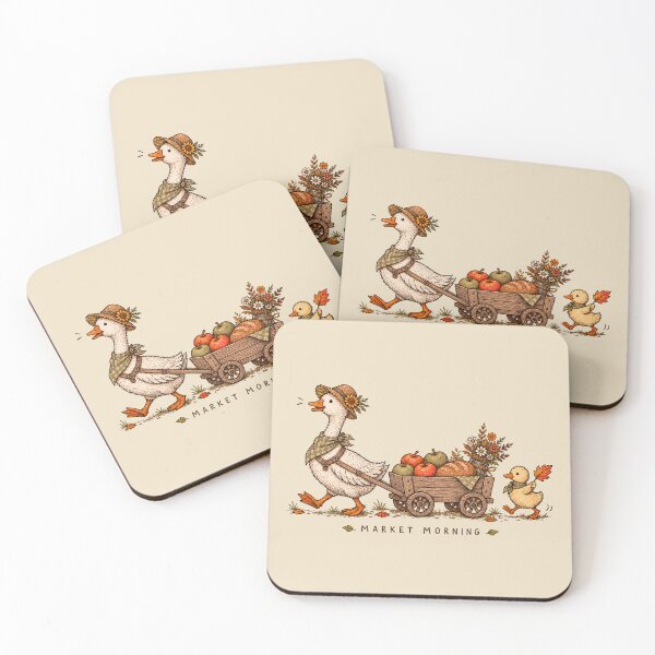 Item preview, Autumn Market Morning Duck Parade designed and sold by PrintSmithArt.