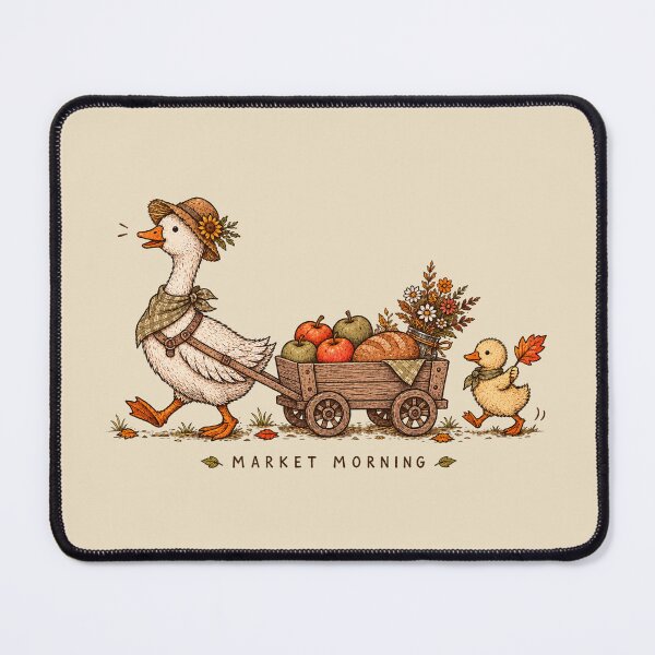 Item preview, Autumn Market Morning Duck Parade designed and sold by PrintSmithArt.