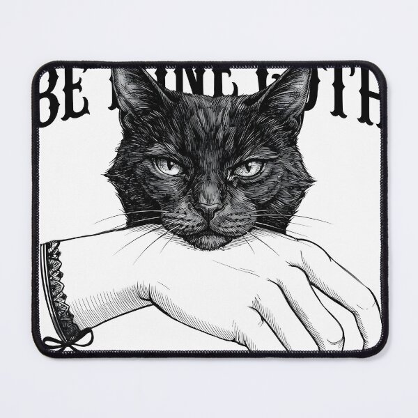 Item preview, Be Mine Goth Black Cat Bites Hand designed and sold by OH-MY-GOTH.