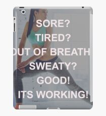 Women's Fitness Inspirational Quote iPad Case/Skin