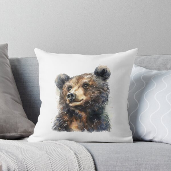 Item preview, Bear Cub | Cute Woodland Animal Watercolor Art designed and sold by Mandayartstudio.