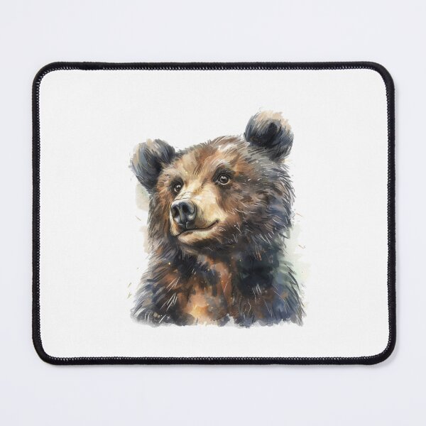 Item preview, Bear Cub | Cute Woodland Animal Watercolor Art designed and sold by Mandayartstudio.