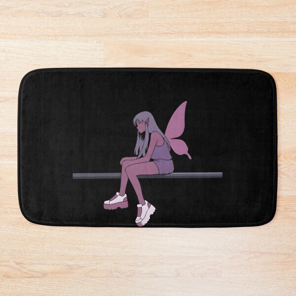 Artikelvorschau, Melancholische Goth Fee mit pinken Flügeln entworfen und verkauft von OH-MY-GOTH.