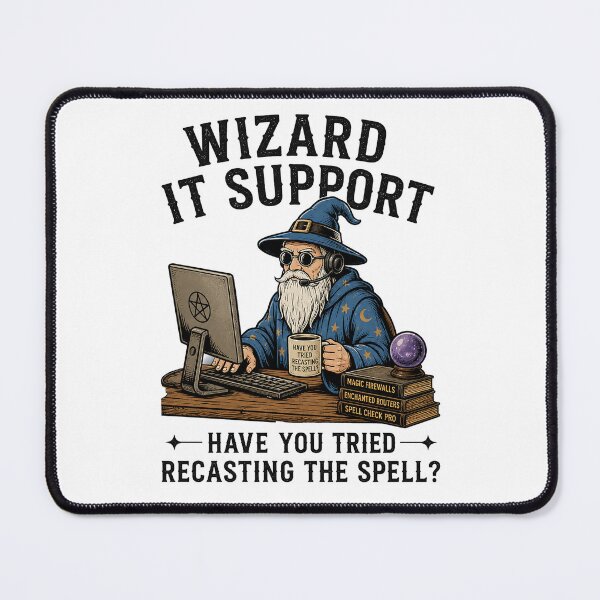 Item preview, Wizard IT Support | Funny RPG Gamer | Fantasy Gaming | Gift for Gamer designed and sold by RLan.