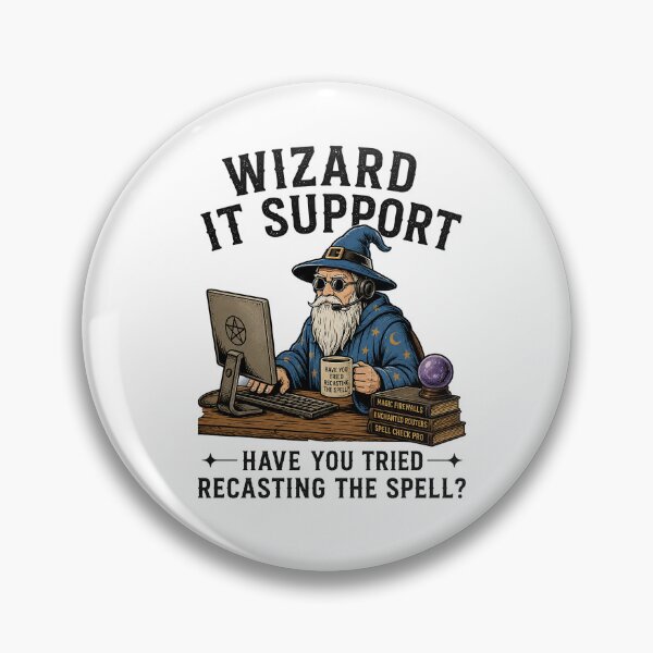 Item preview, Wizard IT Support | Funny RPG Gamer | Fantasy Gaming | Gift for Gamer designed and sold by RLan.