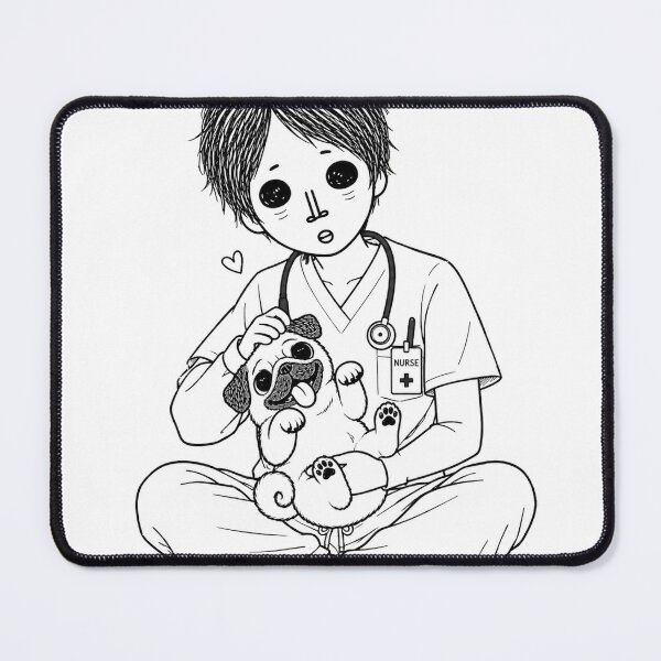 Item preview, Cute Nurse with Pug designed and sold by Teem97.