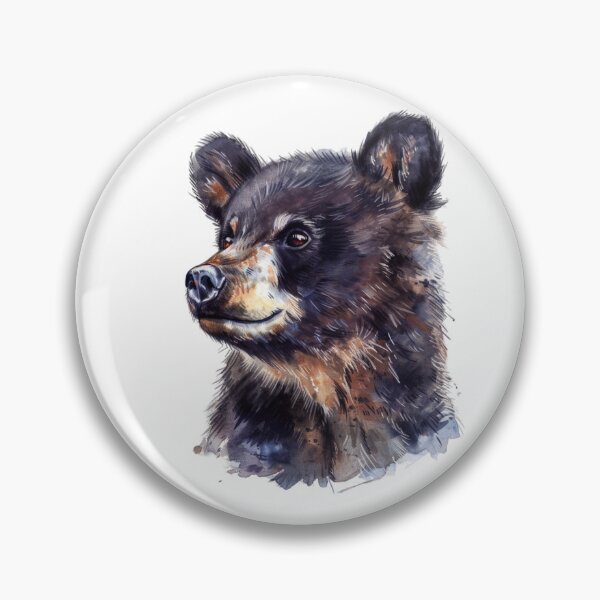 Item preview, Bear Cub | Cute Woodland Animal Watercolor Art designed and sold by Mandayartstudio.