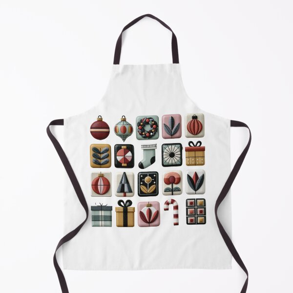 Item preview, Mid Century Modern 3D Christmas Icon Grid designed and sold by colorful-white.