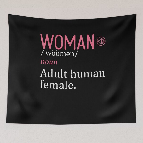 Item preview, Woman Noun Adult Human Female Definition Statement designed and sold by leevekaArt.