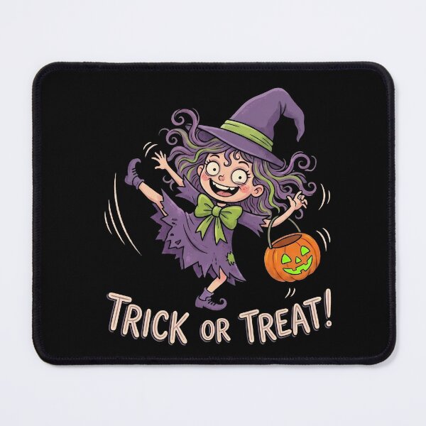 Item preview, Trick Or Treat Cute Witch Girl Halloween Jack-o-Lantern designed and sold by Sekla-Studio.