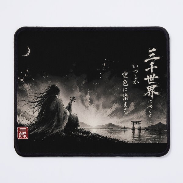 Item preview, Where the Sky Turns Pale — Sumi-e Ink Wash | Sanzen-Sekai Shrine Gate designed and sold by 三千世界.