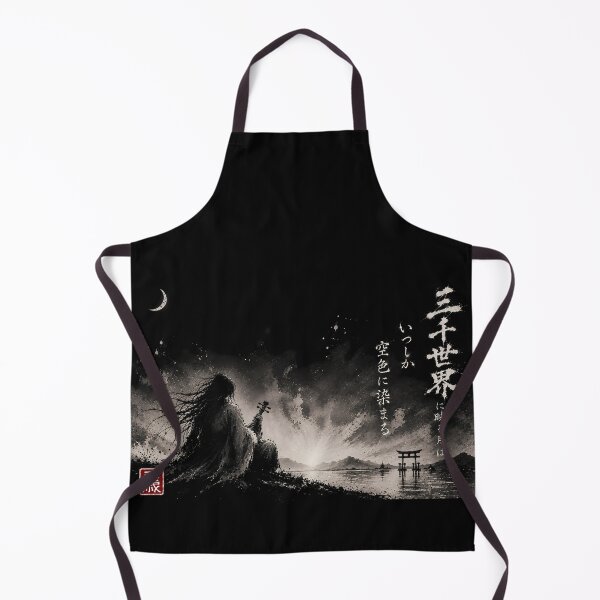 Item preview, Where the Sky Turns Pale — Sumi-e Ink Wash | Sanzen-Sekai Shrine Gate designed and sold by 三千世界.