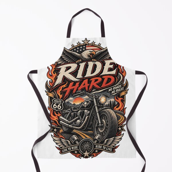 Item preview, Ride Hard Motorcycle Freedom Vintage Biker Route 66 Road Trip designed and sold by RobertArt08.