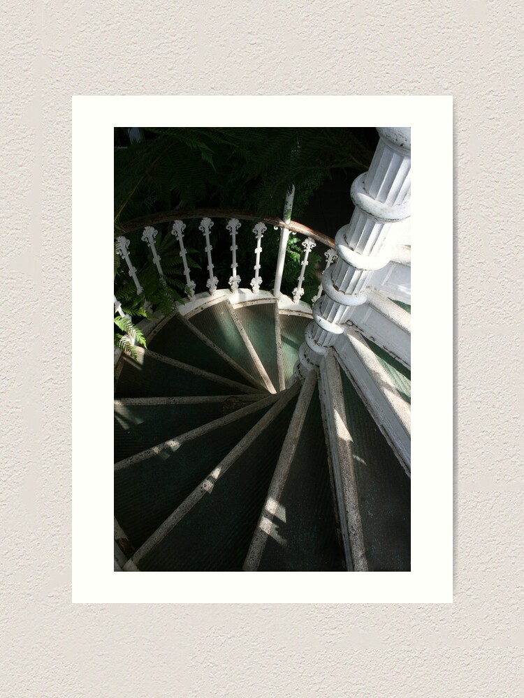 Alternate view of Victorian Stairway Art Print