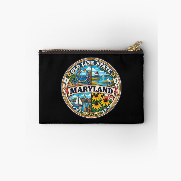 Item preview, Maryland Old Line State Vintage Chesapeake Coastal Badge designed and sold by DreamLayerStudio.